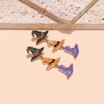 Halloween Witch Hat Drop Earrings