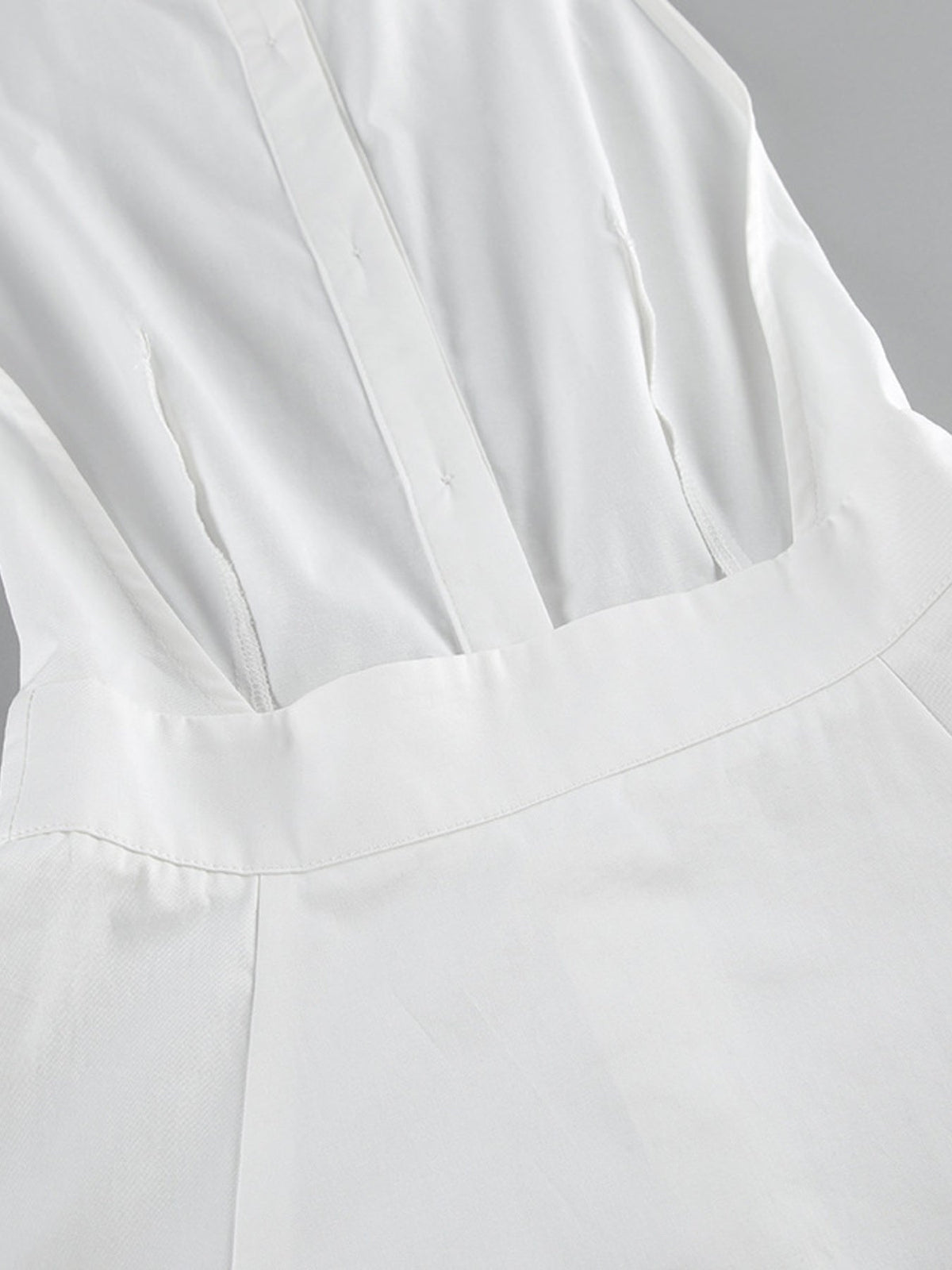 Backless Sleeveless Button Front Maxi Dress