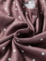 Polka Dot Boat Neck Knit Long Sleeve T Shirt