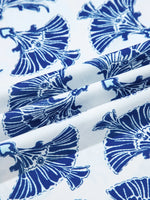 Printed Tassel Tie Neck Blouse