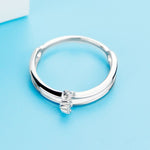 925 Sterling Silver Double Layered Ring