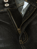 High Waist Distressed Straight Leg Jeans