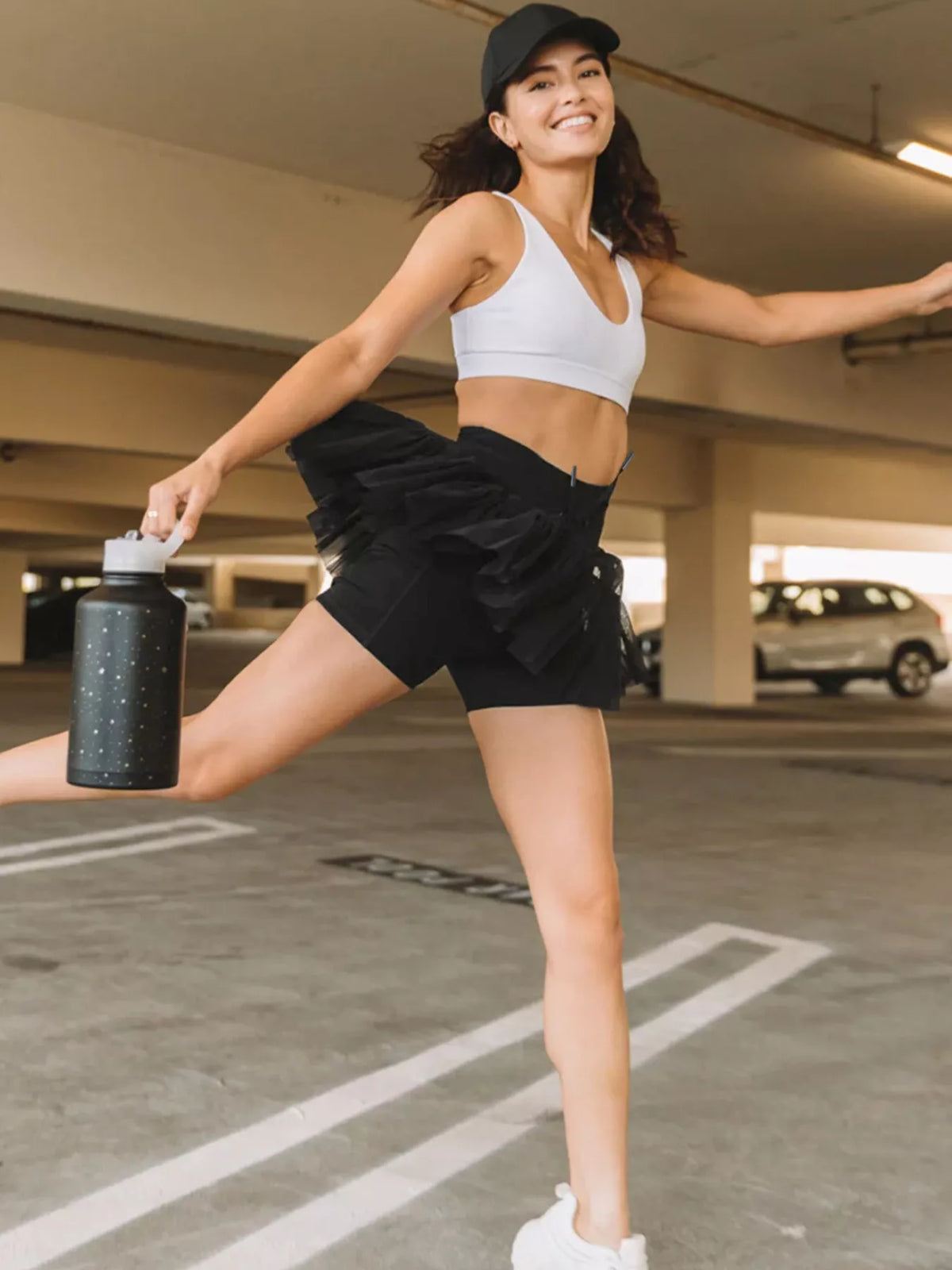 High Waist Skort with Pockets