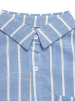 Striped Oversized Button-Down Shirt