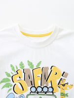 Children's Animal Graphic Round Neck Tee