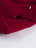 Lapel Collar Blazer and Wide-Leg Pants Set