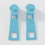 Colorful Zipper Drop Earrings