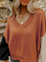 Ribbed Hem Long Sleeve Sweater