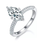2 Carat Moissanite 925 Sterling Silver Ring