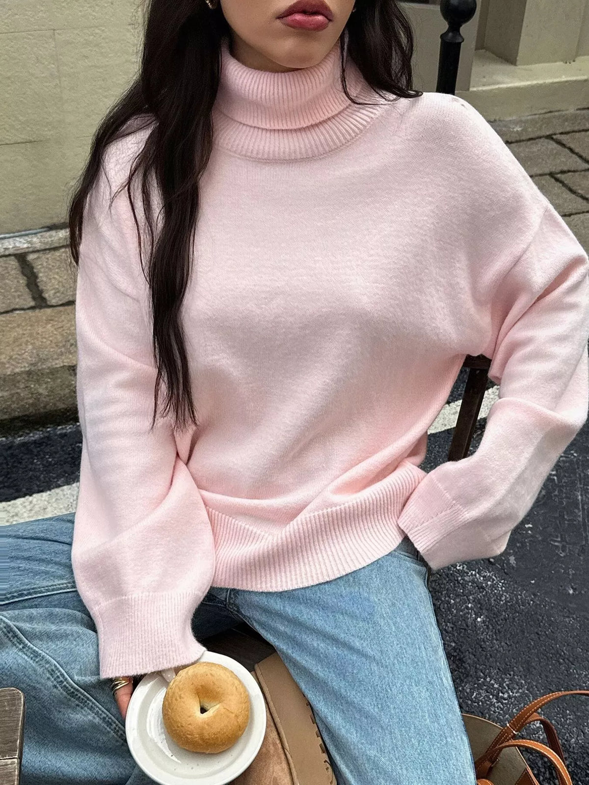 Turtleneck Long Sleeve Sweater