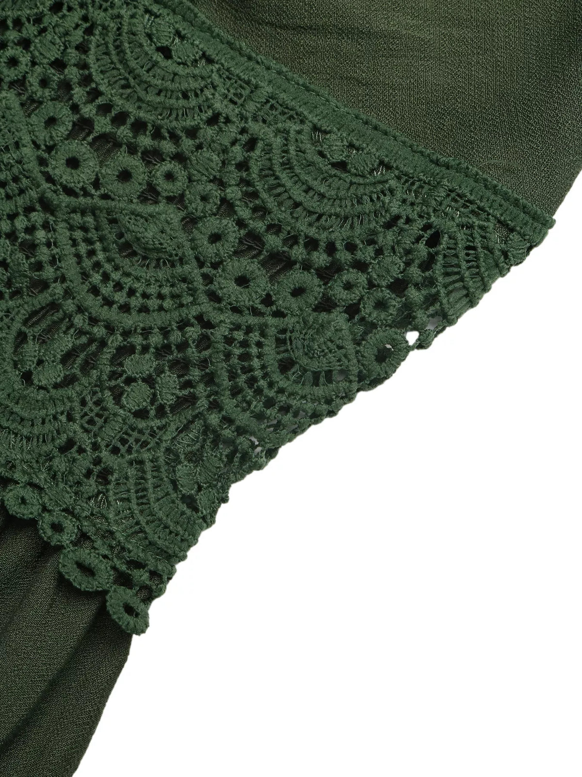 Lace Trim Spaghetti Strap Maxi Dress