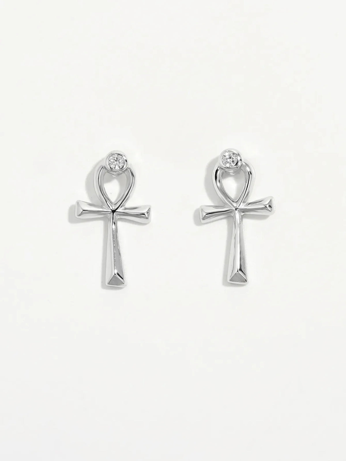 925 Sterling Silver Inland Zircon Earrings