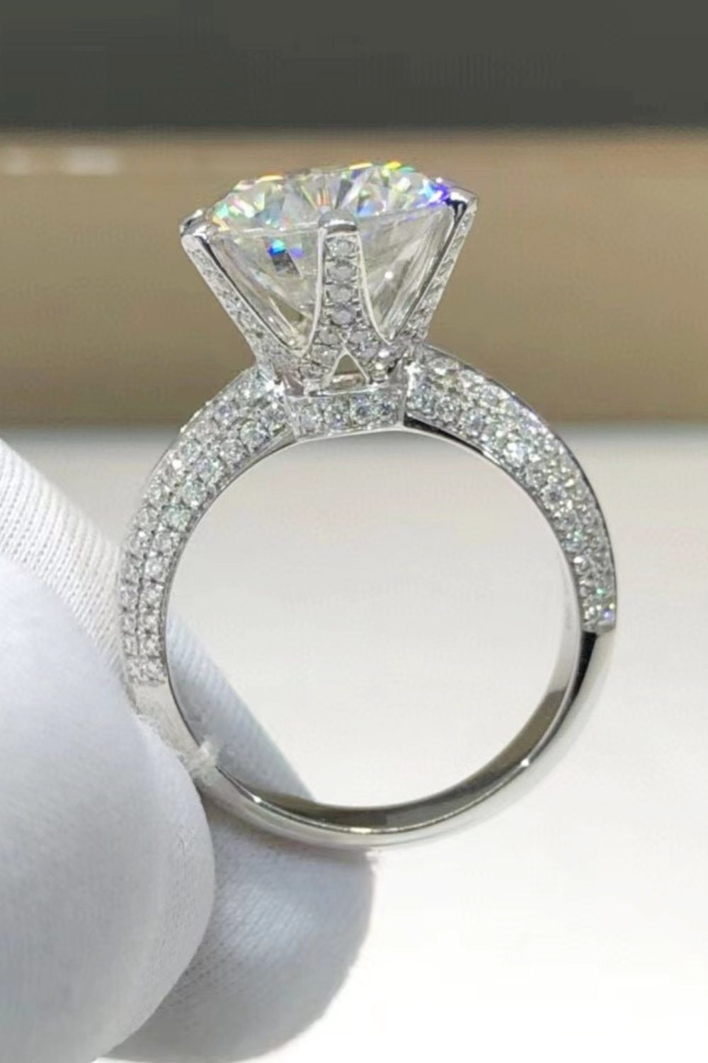5 CaratMoissanite 6-Prong Ring