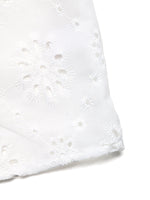 Eyelet Embroidered Button Up Shirt