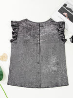 Ruffled Round Neck Tank