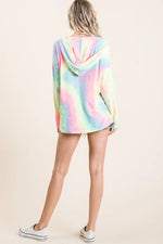 BiBi Tie Dye Terry Long Sleeve Hoodie