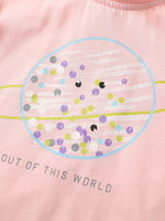 Children's Out of This World Planet Graphic Top and Shorts Set