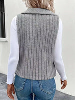 Cozy Fleece Open Front Vest Coat