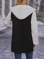 Full Size Zip Up Hooded Longline Outerwear Plus Size