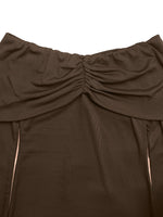 Off-Shoulder Long Sleeve Bodycon Maxi Dress