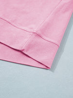 Raw Cut Notched Neck Lace Patchwork Detail Mineral Wash Tee