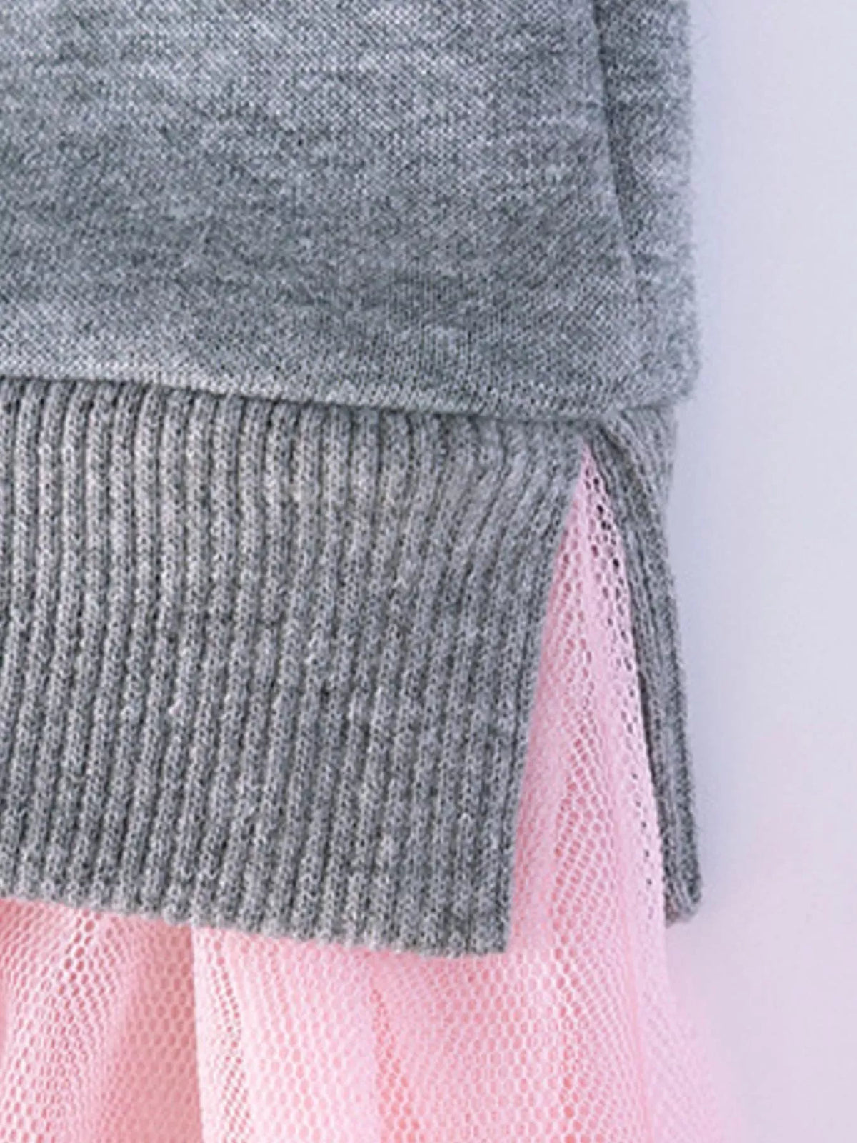 Children's Rabbit Sweatshirt Tulle Tutu Dress