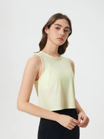 Millennia Round Neck Cropped Active Tank