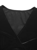 Ruched Surplice Long Sleeve Dress
