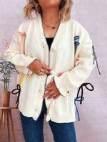 Bow Tie Button Up Cardigan