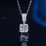 1 Carat Moissanite 925 Sterling Silver Necklace