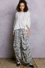 POL Short Sleeve Hoodie Top with Lace Detail