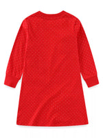 Children's Animal Applique Long Sleeve Dress