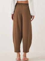 Full Size Drawstring Cropped Jogger Pants Plus Size