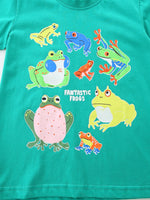Children's Frog Print Short Sleeve T-Shirt
