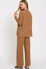 Zenana Viscose Sweater Top & Pants Set