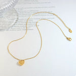 18K Gold-Plated Heart Pendant Necklace