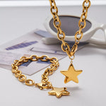 18K Gold-Plated Star Necklace