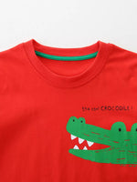 Kids' Crocodile Print T-shirt and Shorts Set