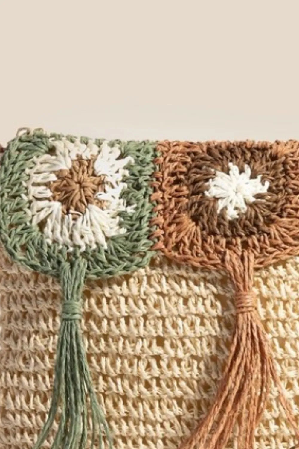 Fame Intricate Tassel Braided Crossbody Bag