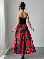 Floral Tube Maxi Dress
