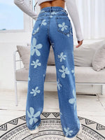 Floral Wide Leg Jeans