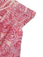 Paisley Print Tube Top and Ruffle Mini Skirt Set