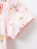 Children's Bunny Floral Print Tulle Dress