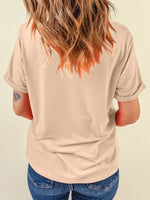 Halloween Bowknot Ghost Pumpkin Graphic T Shirt