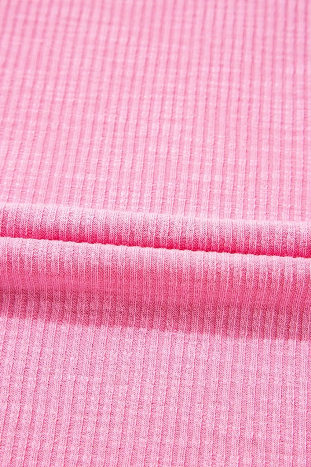 Striped Ruffle Flutter Sleeve Ribbed Blouse