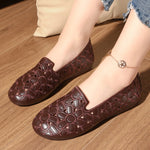 Cutout Round Toe Slip-Ons