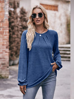 Round Neck Long Sleeve Casual T-Shirt