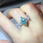 5 Carat 925 Sterling Silver Moissanite Ring