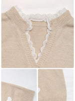 Heart V-Neck Long Sleeve Sweater