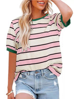 Striped Crew Neck T-Shirt